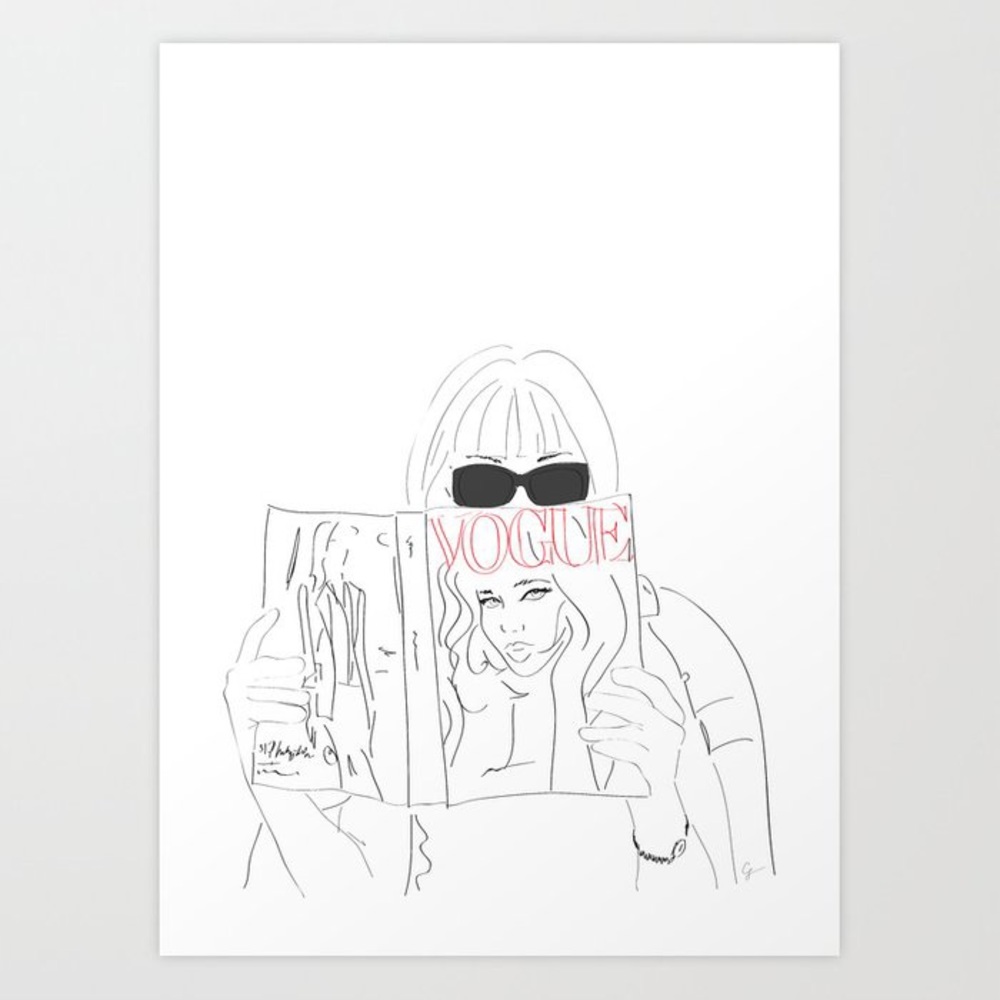 NEW Anna Fashion Editor Art Print POSTER